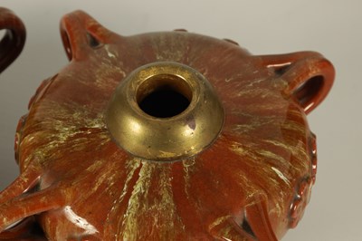 Lot 43 - A PAIR OF LATE 19TH CENTURY LINTHORPE LAMP BASES CHRISTOPHER DRESSER