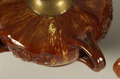 Lot 43 - A PAIR OF LATE 19TH CENTURY LINTHORPE LAMP BASES CHRISTOPHER DRESSER