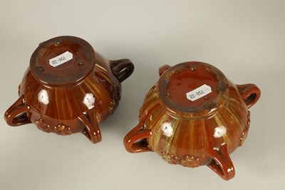 Lot 43 - A PAIR OF LATE 19TH CENTURY LINTHORPE LAMP BASES CHRISTOPHER DRESSER