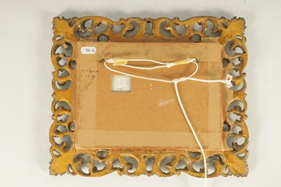 Lot 63 - CAMILLE THARAUD LIMOGES. A LATE 19TH CENTURY PATE SUR PATE PALE GREEN GROUND FRAMED PORCELAIN PLAQUE