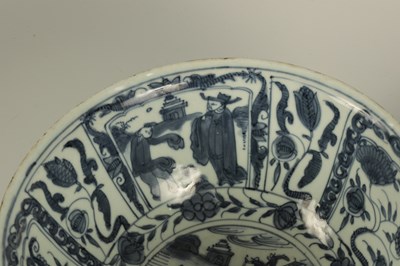 Lot 114 - TWO 18TH CENTURY CHINESE BLUE AND WHITE PORCELAIN BOWLS