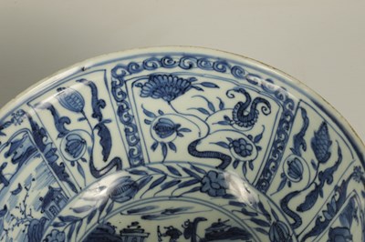 Lot 114 - TWO 18TH CENTURY CHINESE BLUE AND WHITE PORCELAIN BOWLS