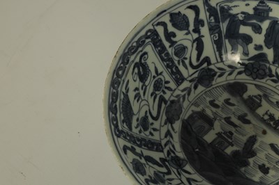 Lot 114 - TWO 18TH CENTURY CHINESE BLUE AND WHITE PORCELAIN BOWLS