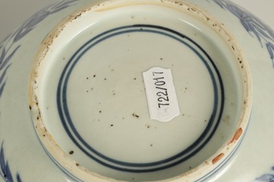 Lot 114 - TWO 18TH CENTURY CHINESE BLUE AND WHITE PORCELAIN BOWLS