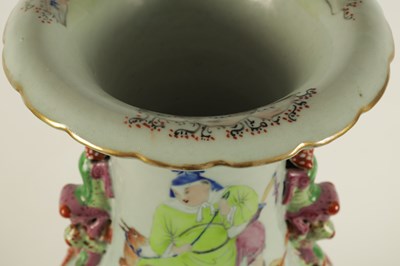 Lot 172 - A LARGE 19TH CENTURY CHINESE POLYCHROME FAMILLE ROSE VASE
