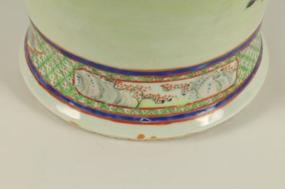 Lot 172 - A LARGE 19TH CENTURY CHINESE POLYCHROME FAMILLE ROSE VASE