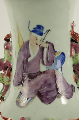 Lot 172 - A LARGE 19TH CENTURY CHINESE POLYCHROME FAMILLE ROSE VASE