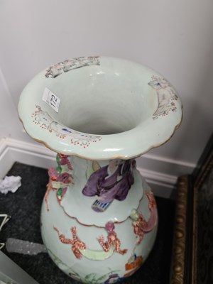 Lot 172 - A LARGE 19TH CENTURY CHINESE POLYCHROME FAMILLE ROSE VASE