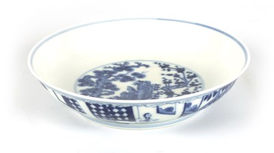 Lot 209 - A LATE 19TH CENTURY QING DYNASTY CHINESE BLUE AND WHITE BOWL