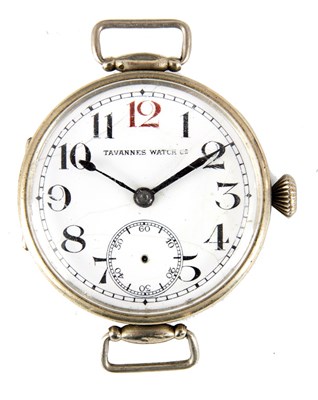 Lot 211 - A WW1 OFFICERS TAVANNES WATCH Co. WRISTWATCH...