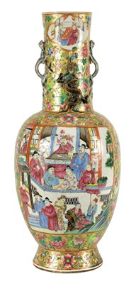 Lot 164 - A LARGE 19TH CENTURY CHINESE FAMILLE ROSE PORCELAIN VASE