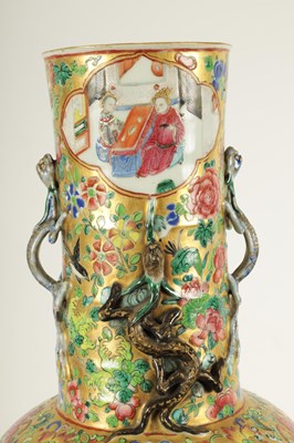Lot 164 - A LARGE 19TH CENTURY CHINESE FAMILLE ROSE PORCELAIN VASE