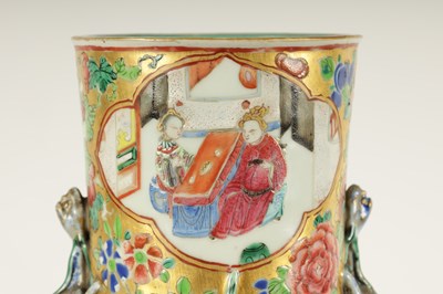 Lot 164 - A LARGE 19TH CENTURY CHINESE FAMILLE ROSE PORCELAIN VASE