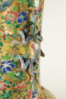 Lot 164 - A LARGE 19TH CENTURY CHINESE FAMILLE ROSE PORCELAIN VASE