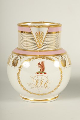 Lot 49 - A LARGE EARLY 19TH CENTURY FLIGHT BARR & BARR WORCESTER PRESENTATION JUG