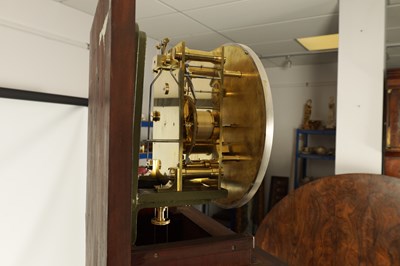 Lot 971 - A FINE REGENCY FIGURED MAHOGANY LONGCASE OBSERVATORY REGULATOR