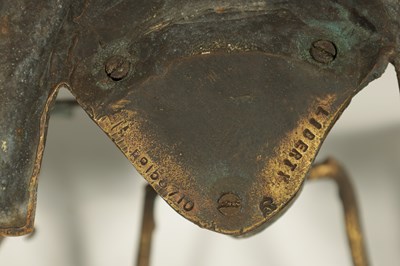 Lot 529 - A PAIR OF BRONZE HANGING BAT WALL SCONCES AFTER WILLIAM TONKS & SONS FOR LIBERTY'S