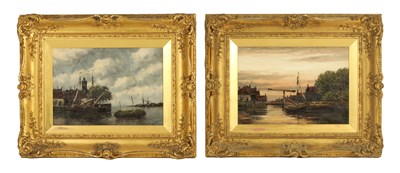 Lot 807 - JAN VAN COUVER (1839-1909) A PAIR OF LATE 19TH CENTURY OILS ON CANVAS