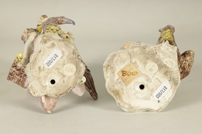 Lot 86 - A PAIR OF 18TH CENTURY BOW PORCELAIN FIGURES OF JUPITER AND JUNO