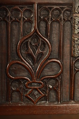 Lot 580 - A 16TH/17TH CENTURY SPANISH WALNUT GOTHIC TABLE CABINET