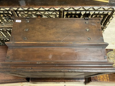 Lot 580 - A 16TH/17TH CENTURY SPANISH WALNUT GOTHIC TABLE CABINET