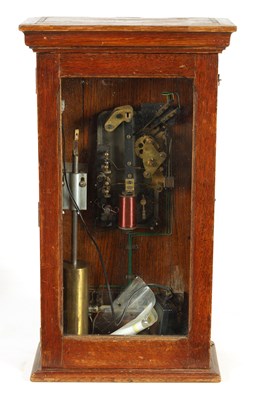 Lot 955 - AN EARLY 20TH CENTURY SILENT ELECTRIC CLOCK CO. MASTER CLOCK