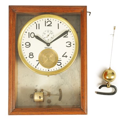 Lot 960 - AN EARLY 20TH CENTURY FRENCH BRILLIE ELECTRIC MASTER CLOCK