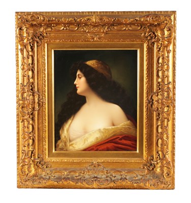 Lot 47 - A FINE LARGE 19TH CENTURY KPM BERLIN PORCELAIN PLAQUE