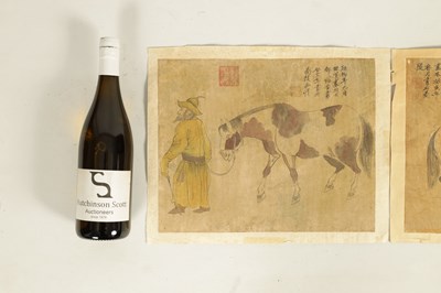 Lot 181 - A SET OF THREE 19TH CENTURY CHINESE WATERCOLOURS