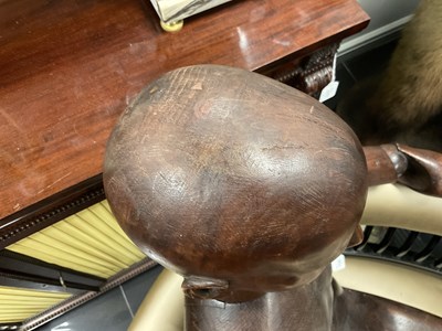 Lot 710 - A 19TH CENTURY LIFE SIZE WOODEN LAY FIGURE