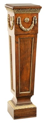 Lot 755 - A 19TH CENTURY ROSEWOOD PEDESTAL IN THE STYLE OF ROBERT ADAM