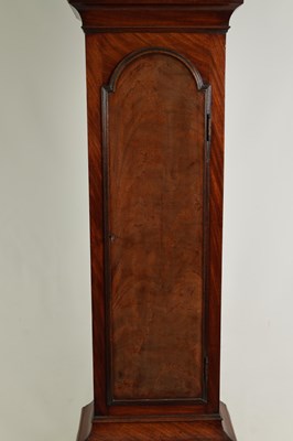 Lot 523 - TREGENT, LONDON. A FINE GEORGE III FIGURED MAHOGANY LONGCASE CLOCK