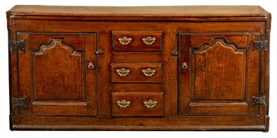 Lot 785 - AN EARLY/MID 18TH CENTURY JOINED OAK DRESSER BASE