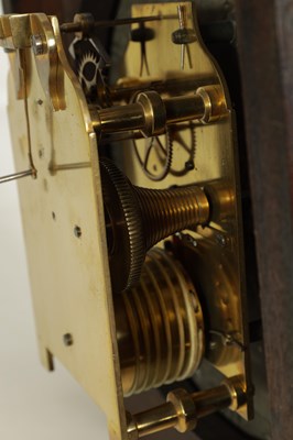 Lot 389 - J. TUPMAN, LONDON. A REGENCY CONVEX DIAL BRASS INLAID MAHOGANY FUSEE WALL CLOCK