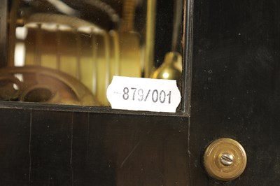Lot 524 - JOSEPH WINDMILLS, LONDON. A FINE WILLIAM AND MARY EBONY VENEERED GILT BRASS MOUNTED BASKET TOP BRACKET CLOCK