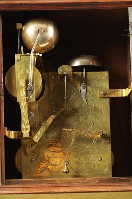 Lot 517 - JOHN TAYLOR, LONDON. A GEORGE III ORMOLU MOUNTED MAHOGANY MUSICAL BRACKET CLOCK
