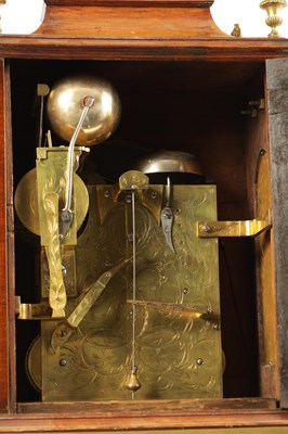Lot 517 - JOHN TAYLOR, LONDON. A GEORGE III ORMOLU MOUNTED MAHOGANY MUSICAL BRACKET CLOCK