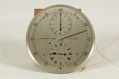 Lot 387 - J. MORRISON & SONS, 27 PACKINGTON STREET. LONDON. AN EARLY 20TH CENTURY OBSERVATORY REGULATOR LONGCASE CLOCK
