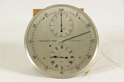 Lot 387 - J. MORRISON & SONS, 27 PACKINGTON STREET. LONDON. AN EARLY 20TH CENTURY OBSERVATORY REGULATOR LONGCASE CLOCK