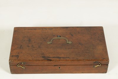 Lot 271 - KNUBLEY, LONDON. A FINE PAIR OF LATE 18TH CENTURY CASED DOUBLE BARREL FLINTLOCK COACHING PISTOLS