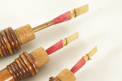 Lot 84 - A GRADUATED SET OF THREE CRUMHORNS BY ERIC MOULDER