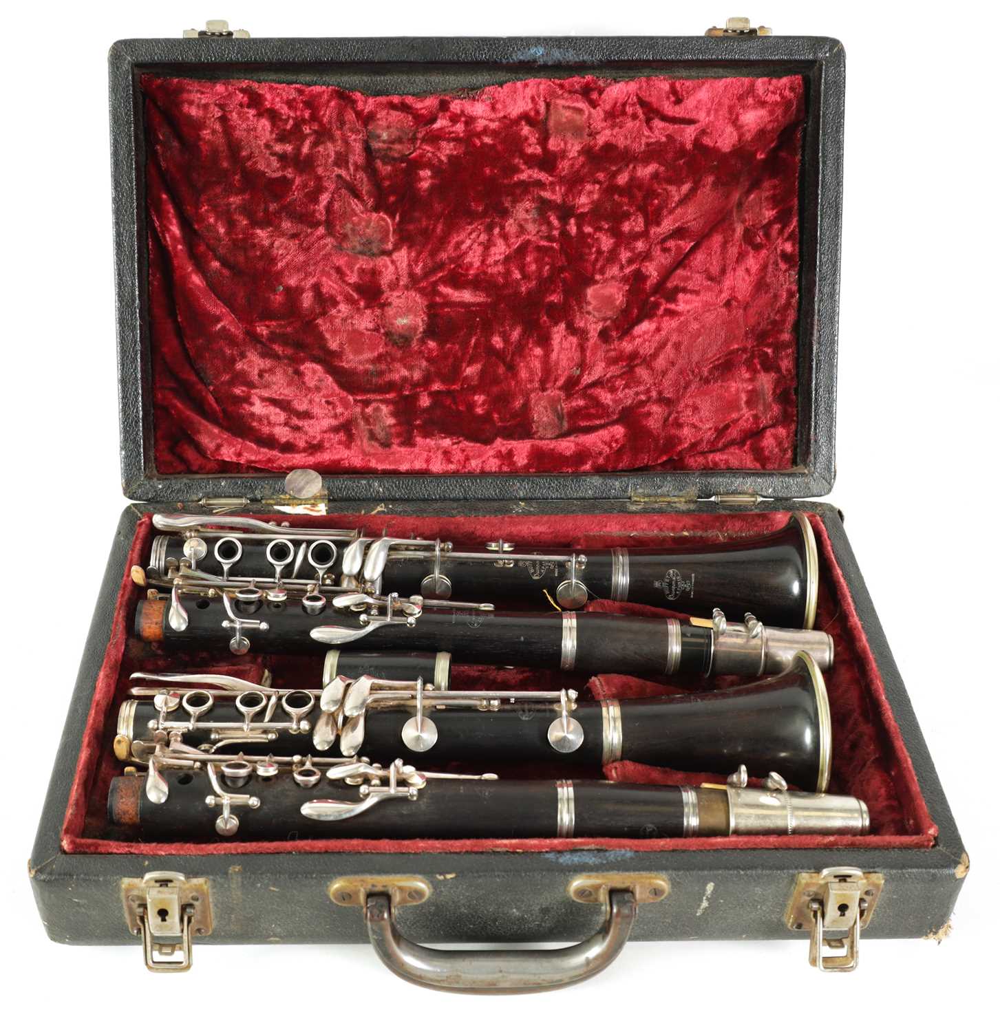 Lot 89 - A CASED PAIR OF BUFFET CRAMPON CLARINETS