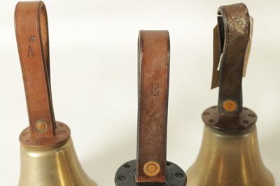 Lot 147 - A SET OF 12 HAND BELLS SIGNED WARNER, LONDON