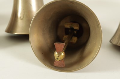 Lot 147 - A SET OF 12 HAND BELLS SIGNED WARNER, LONDON