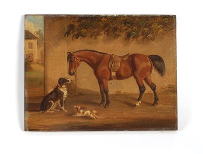 Lot 819 - A 19TH CENTURY OIL ON BOARD