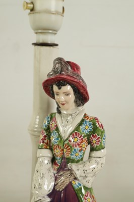 Lot 22 - A COLLECTION OF EIGHT 20TH CENTURY STAFFORDSHIRE GOLDSCHEIDER FIGURES