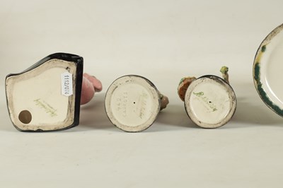 Lot 22 - A COLLECTION OF EIGHT 20TH CENTURY STAFFORDSHIRE GOLDSCHEIDER FIGURES