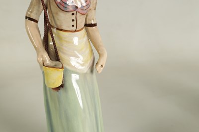 Lot 22 - A COLLECTION OF EIGHT 20TH CENTURY STAFFORDSHIRE GOLDSCHEIDER FIGURES