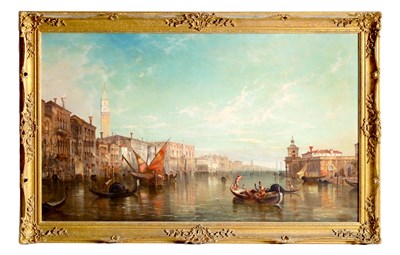 Lot 784 - JAMES HOLLAND (BRITISH 1799-1870) A LARGE 19TH CENTURY VENETIAN OIL ON CANVAS