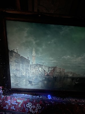 Lot 784 - JAMES HOLLAND (BRITISH 1799-1870) A LARGE 19TH CENTURY VENETIAN OIL ON CANVAS